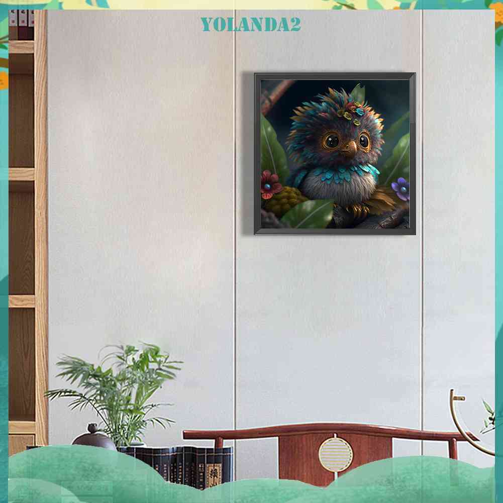 Tranh Đính Đá Kim Cương Toàn Bộ 5D DIY Hình Vẽ Con Cú