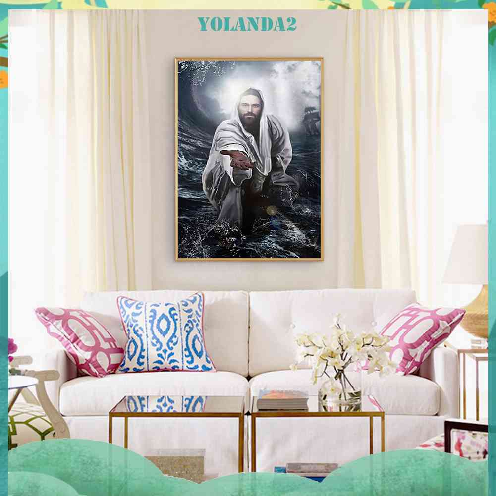 Tranh Đính Đá Kim Cương Toàn Bộ 5D DIY Hình Vẽ Người Đàn Ông Trang Trí Nhà Cửa