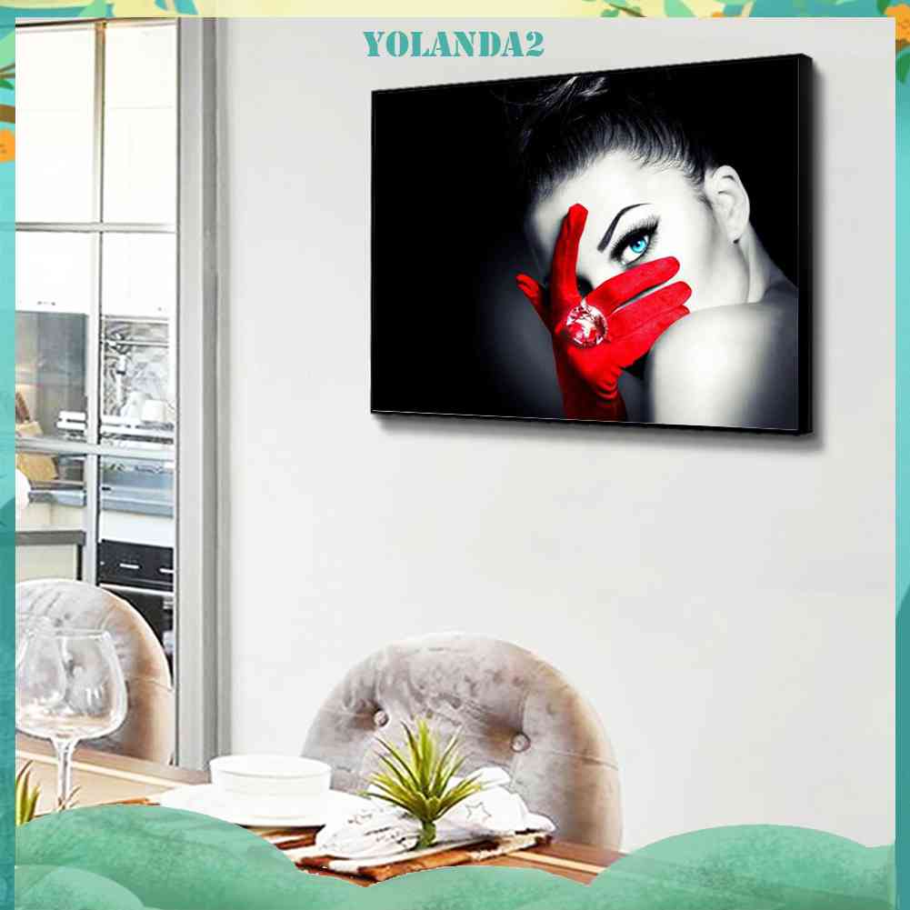 Tranh Đính Đá Kim Cương Toàn Bộ 5D DIY Hình Vẽ Người Đẹp Trang Trí Nhà Cửa