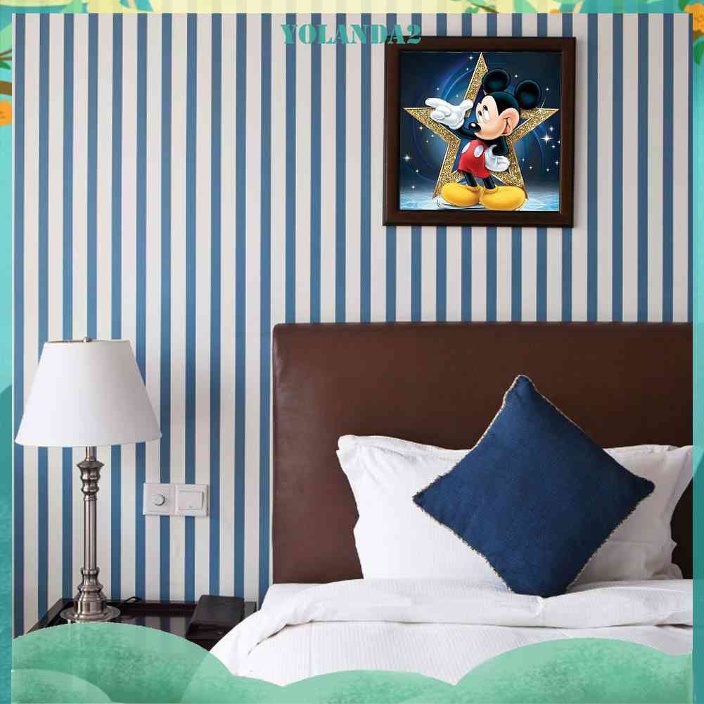 Tranh Đính Đá Kim Cương Toàn Bộ 5D DIY Hình Vẽ Chuột Mickey