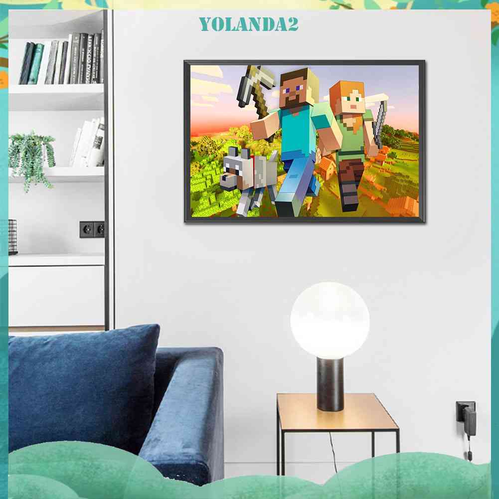 Bộ Tranh Đính Đá 5D Toàn Diện Họa Tiết Máy Tính Độc Đáo DIY