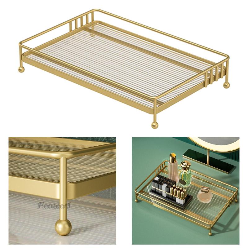 [Fenteer1] Khay Đựng Mỹ Phẩm / Son Môi / Đồ Trang Điểm Cho Phòng Tắm