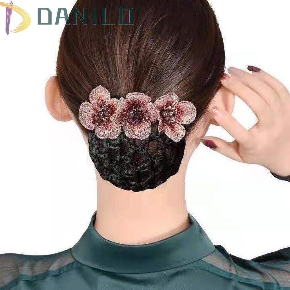 Danilo Kẹp Tóc Lưới Đính Nơ Phong Cách Hàn Quốc Cổ Điển Hợp Thời Trang Mùa Hè Cho Mẹ Bầu