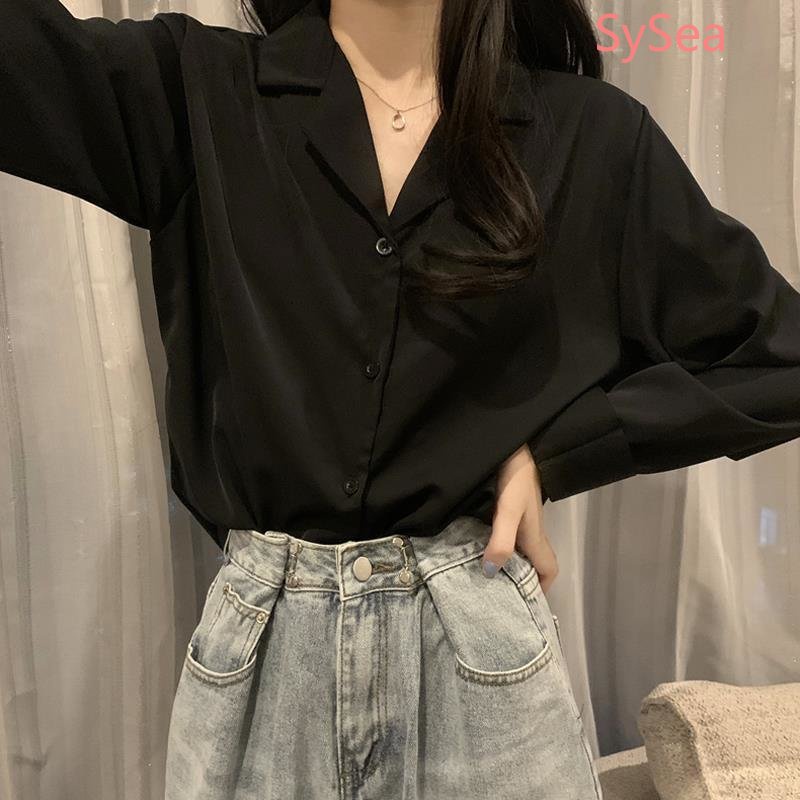 Áo Sơ Mi Trắng Cổ V Kiểu Retro Thời Trang Mùa Hè Cho Nữ