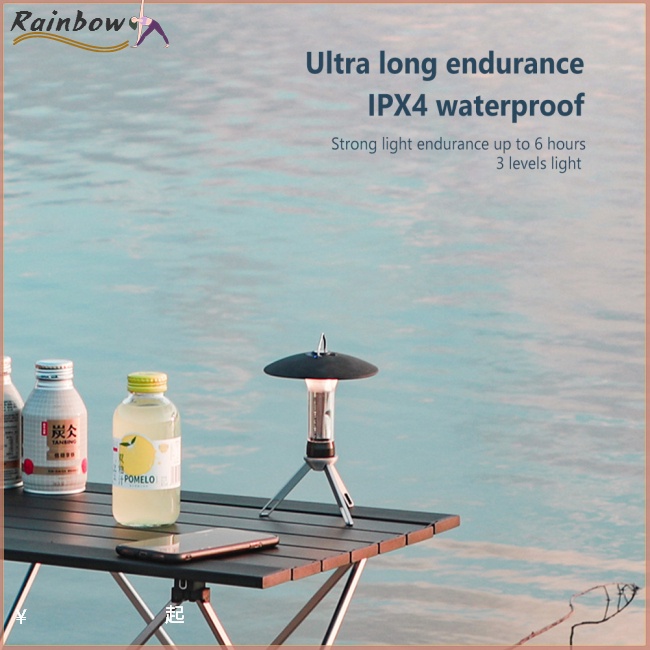 Đèn Pin Cắm Trại 3 Chế Độ Kèm Móc Tiện Dụng