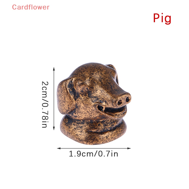 1 Đồ trang trí Đầu Động Vật Bằng Đồng Tỉ Lệ 1: 12 Dùng Trang Trí Tiểu Cảnh Mới