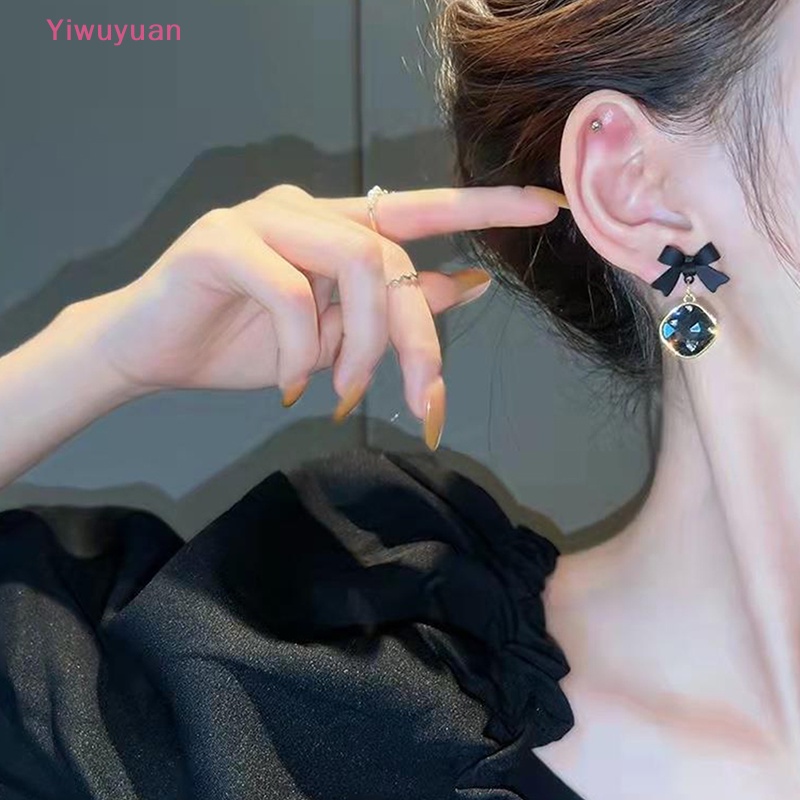 < Yiwuyuan > Bông Tai Ngọc Trai Hình Trái Tim Hoa Hồng Thanh Lịch Tinh Tế Cho Nữ S925 Mới