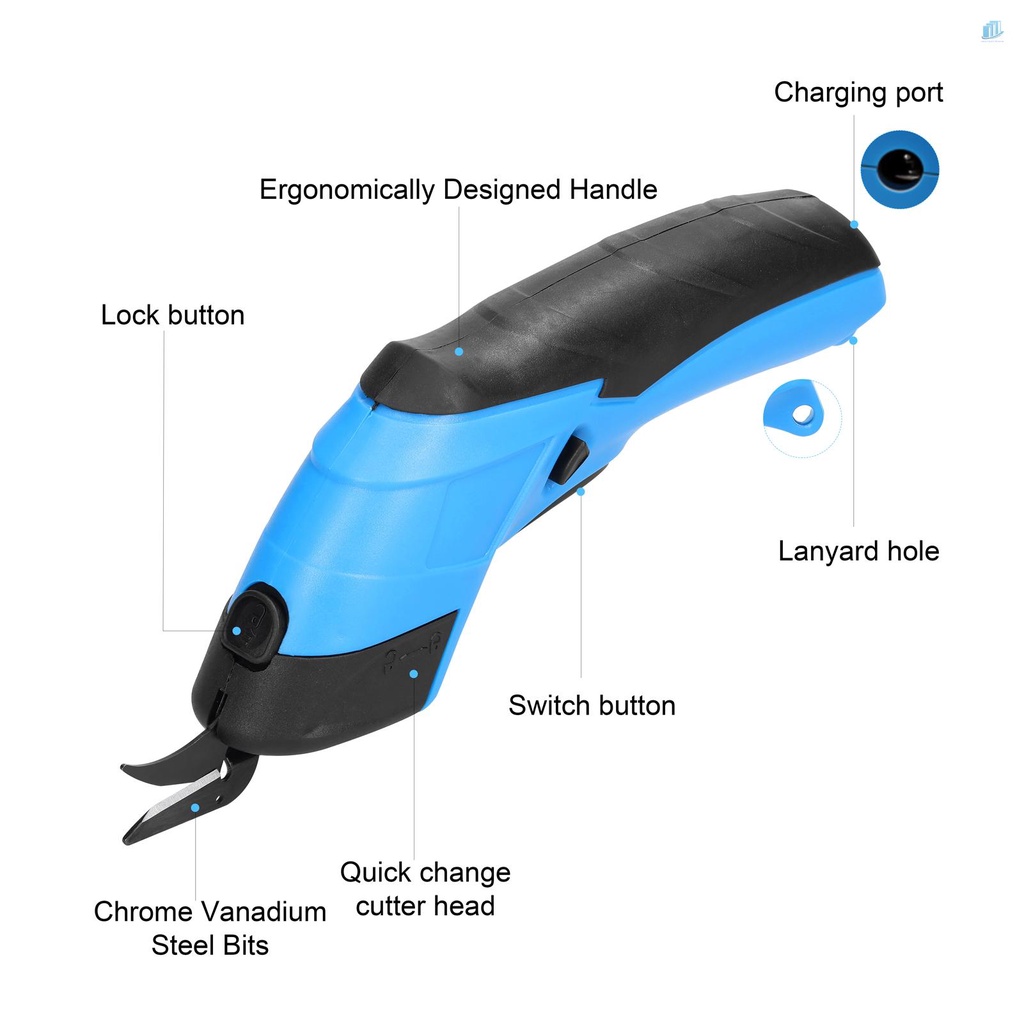 Dụng Cụ Cắt Vải Cầm Tay Thông Minh Bằng PVC Đa Năng Có Thể Sạc Lại