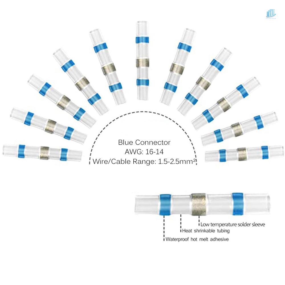 Hộp 120 Ống Co Nhiệt Chống Nước Kết Nối Dây Điện DIY Kèm Hộp Đựng DIY (2: 1)