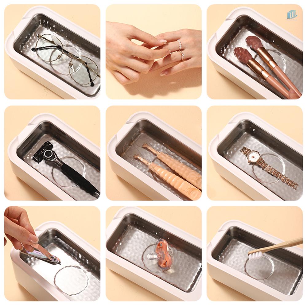 Máy Làm Sạch Mắt Kính 2 Cấp Độ IP54 400ml 47KHz Bằng Thép Không Gỉ