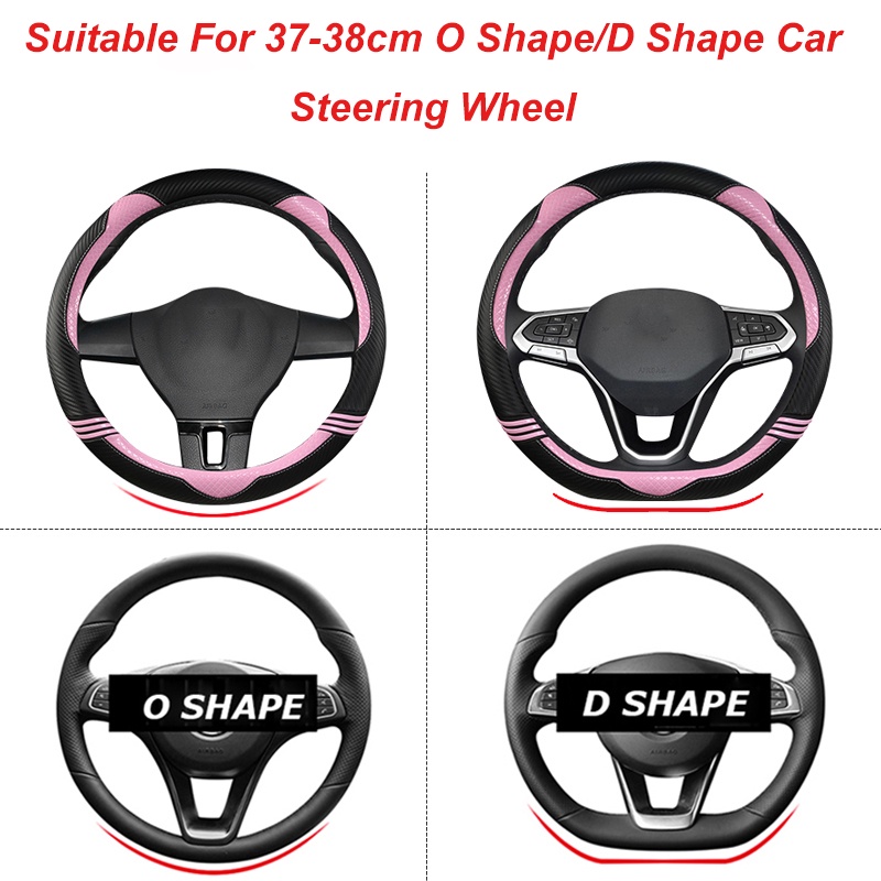 Bọc Vô Lăng Xe Hơi 38cm 15 "Bằng Da Chuyên Dụng Cho Kia Ceed Sportage Picanto Cerato Seltos Soul Rio 3 4 5 K3 K5 2022