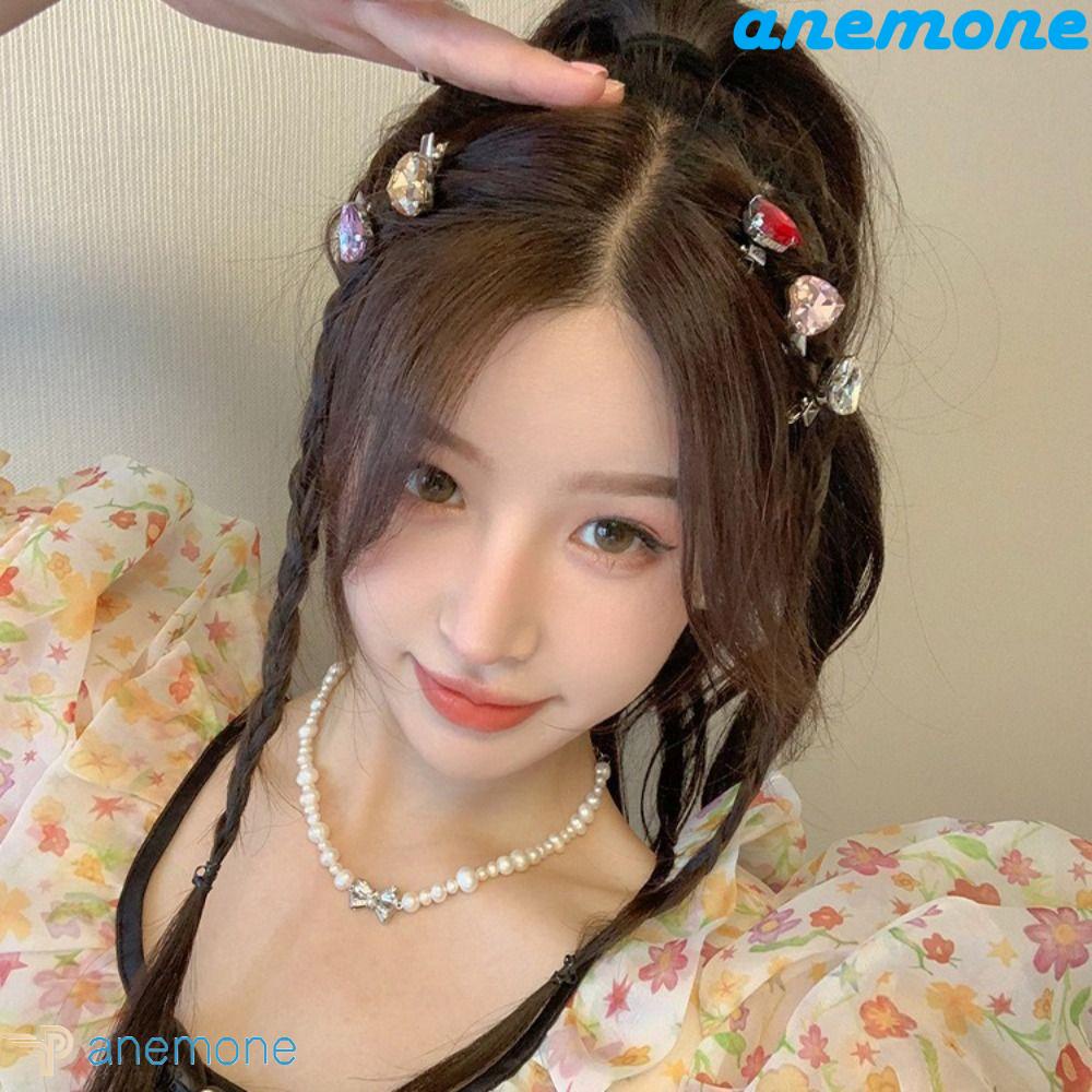 Kẹp Tóc Mái Bên Họa Tiết Trái Tim Lolita Y2K Phong Cách Hàn Quốc Dễ Thương Dành Cho Bạn Gái