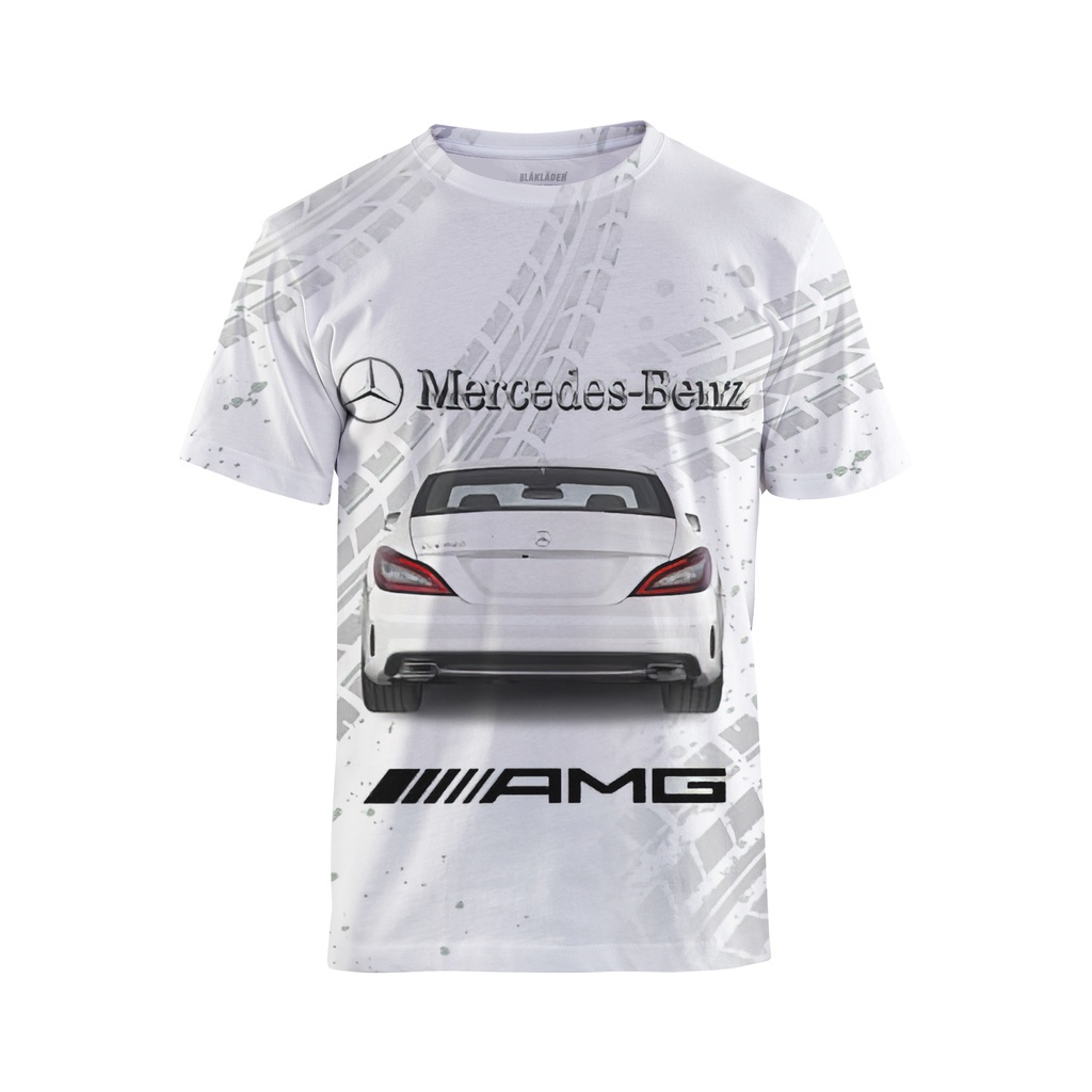 Áo Thun Tay Ngắn In Logo Xe Hơi Mercedes Benz Thời Trang 2023 Cho Bé Trai