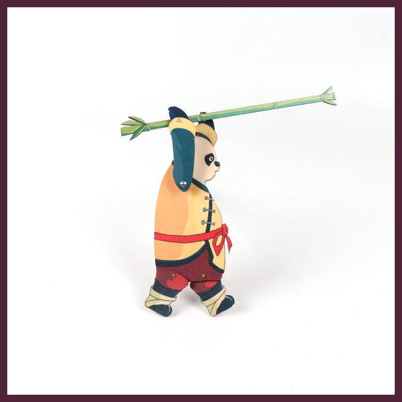 Đồ Chơi Con Rối Cầm Tay Hình Gấu Trúc Điêu Khắc Thủ Công Tinh Tế Vui Nhộn