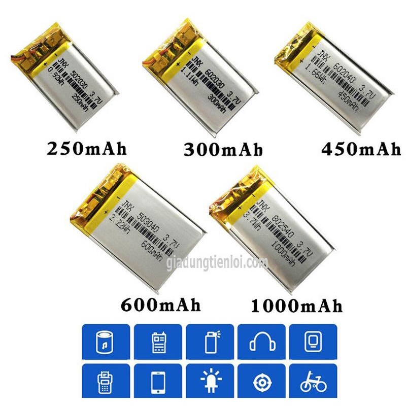 Pin sạc Lipo Polymer - Pin Lithium 3.7V