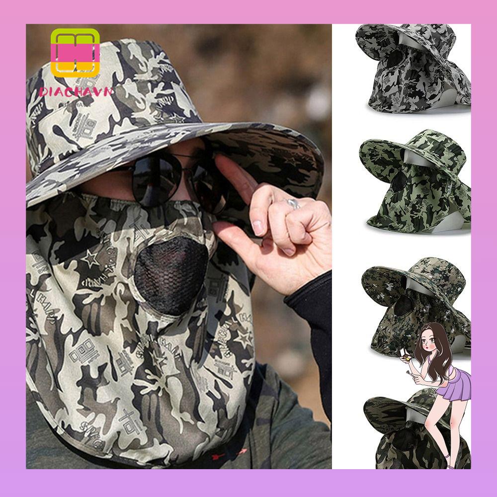 Mũ Tai Bèo Vành Rộng Chống Nắng Họa Tiết Rằn Ri Cá Tính Cho Nam