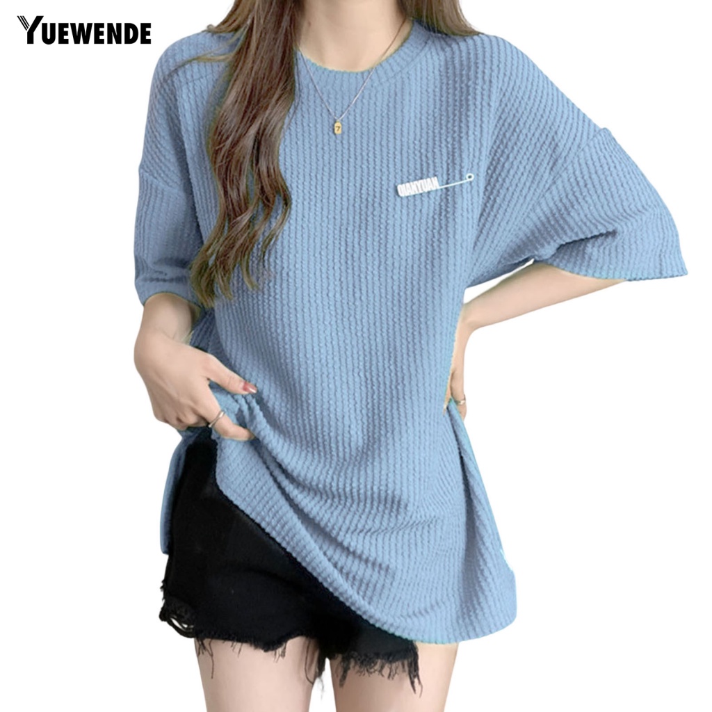 Áo Thun Cổ Tròn Thiết Kế Xinh Xắn Cho Nữ