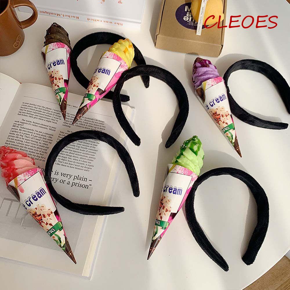 Băng đô cài tóc rửa mặt Hình Cây Kem Hoạt Hình Dễ Thương