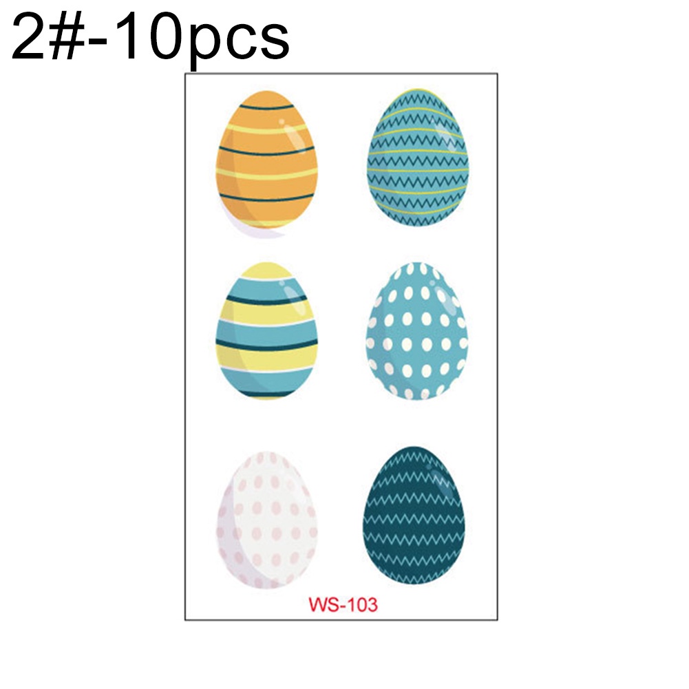 Bộ 10 Hình Xăm Dán Họa Tiết Động Vật Hoạt Hình Dễ Thương Cho Trẻ Em