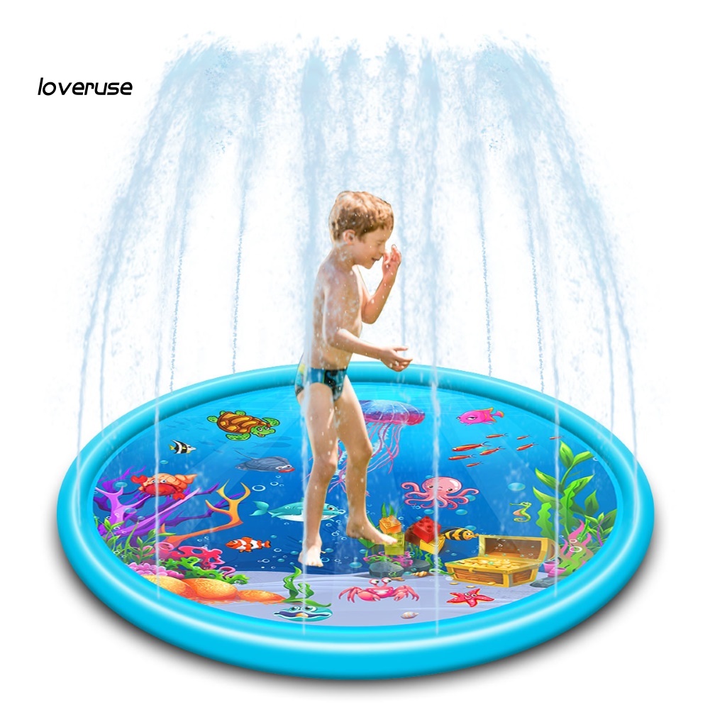 Đệm Bơm Hơi Phun Nước Hình Động Vật Biển Mùa Hè Cho Trẻ Em