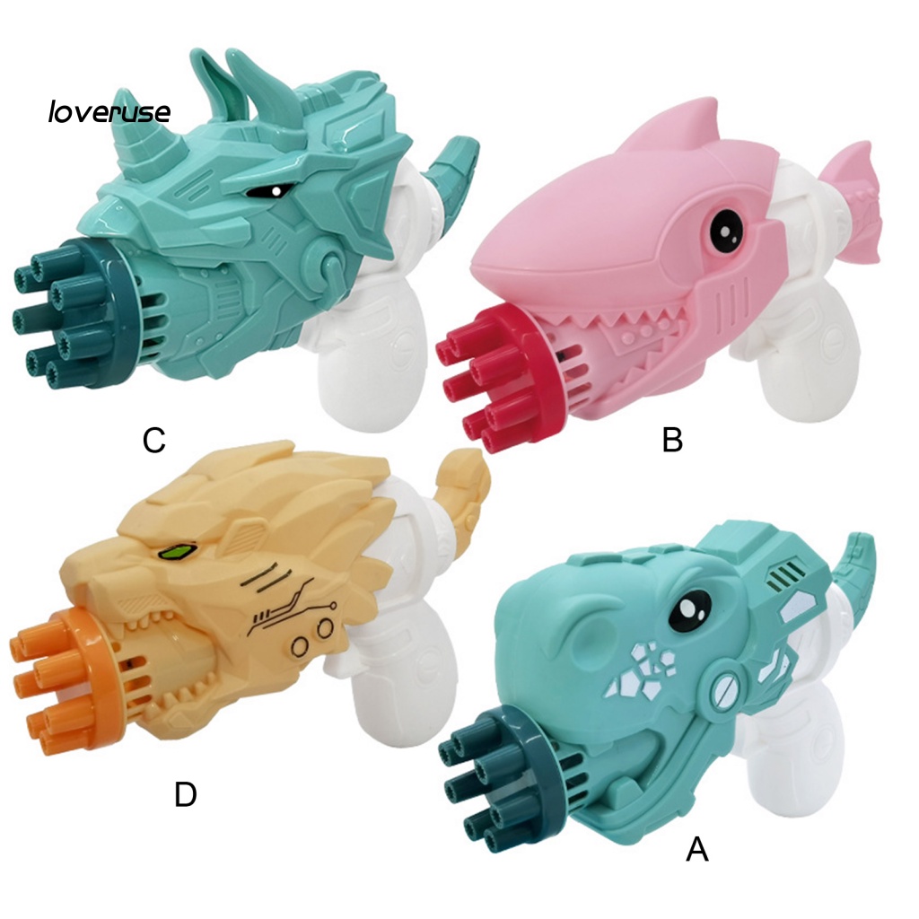 Quạt Phun Bong Bóng Điện Tử Mini Hình Khủng Long Có Đèn LED Phát Sáng Cho Hoạt Động Ngoài Trời