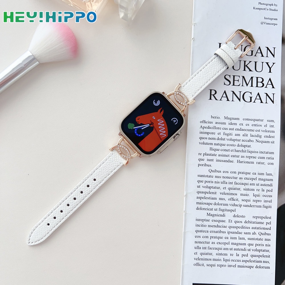 Dây Đeo Đồng Hồ Thông Minh Bằng Kim Cương Cho iwatch series 8 / 7 / 6 / SE / 5 / 4 45 / 44 / 42 / 41 / 40 / 38mm