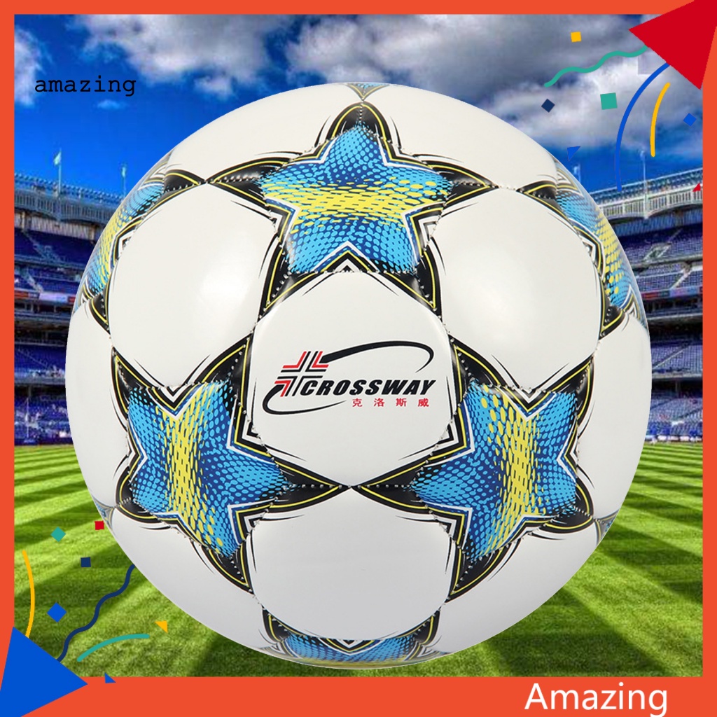 1 Bộ Quả Bóng Đá Chuyên Nghiệp Số 5 Bằng PVC Độ Co Giãn Cao