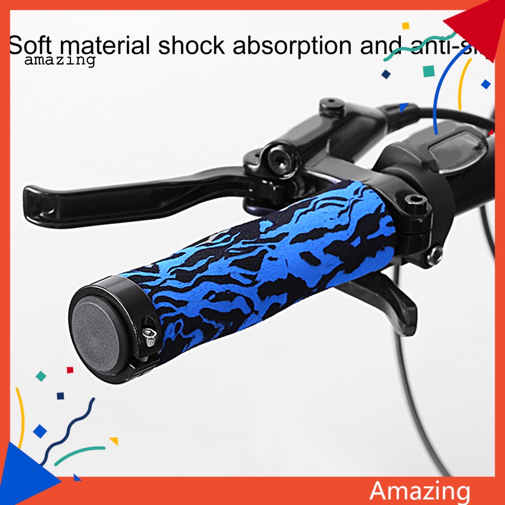 Set 2 Vỏ Bọc Tay Lái Xe Đạp Họa Tiết Rằn Ri Hấp Thụ Sốc