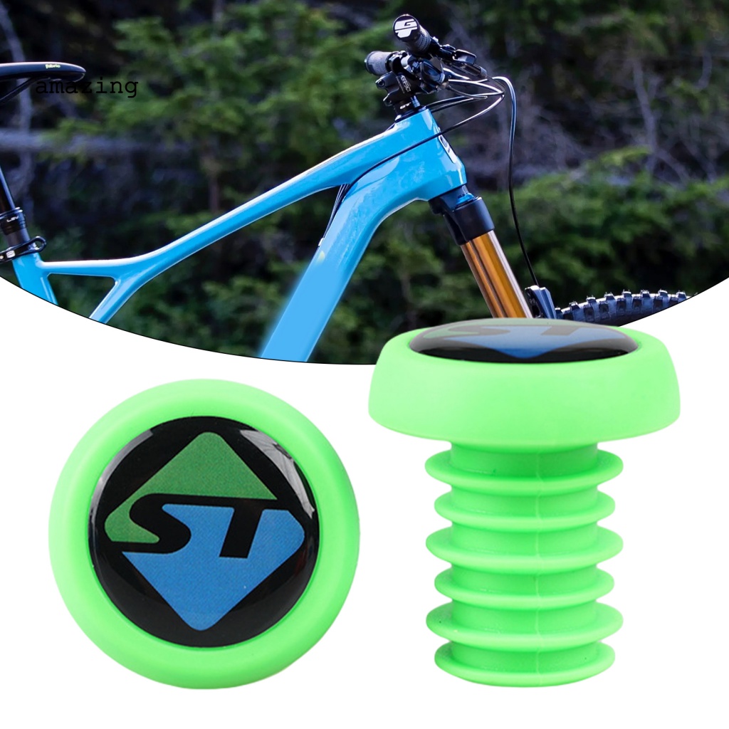 1 Cặp Nút Chắc Chắn Gắn Tay Lái Xe Đạp MTB Thiết Kế Chữ Cái Chống Rỉ Sét Sturdy