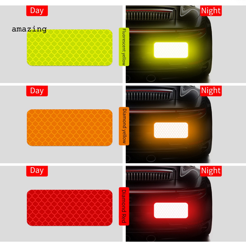 Bộ 10 Miếng Dán Phản Quang Cảnh Báo An Toàn Chống Trầy Xước Không Dễ Phai Màu Cho Xe Đạp Điện