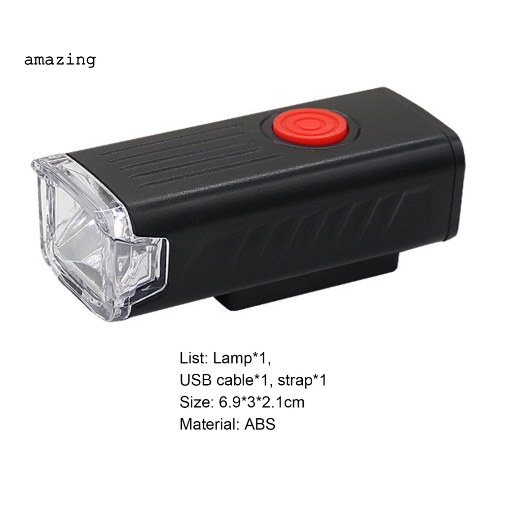 Đèn Pha USB Cỡ Lớn Chống Trầy Xước Tiện Dụng Cho Xe Đạp