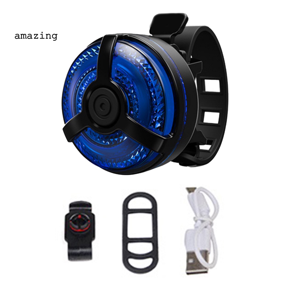 Đèn Đuôi Xe Đạp Ban Đêm Có Thể Sạc Lại Bằng Cổng USB 5 Chế Độ Chống Nước IPX 4