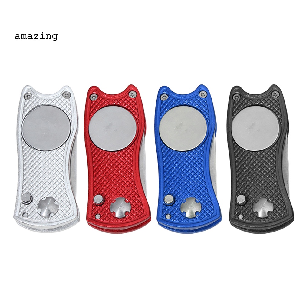 Dụng Cụ Đánh Dấu Vị Trí Bóng Golf Bằng Thép Không Gỉ Có Thể Gập Lại