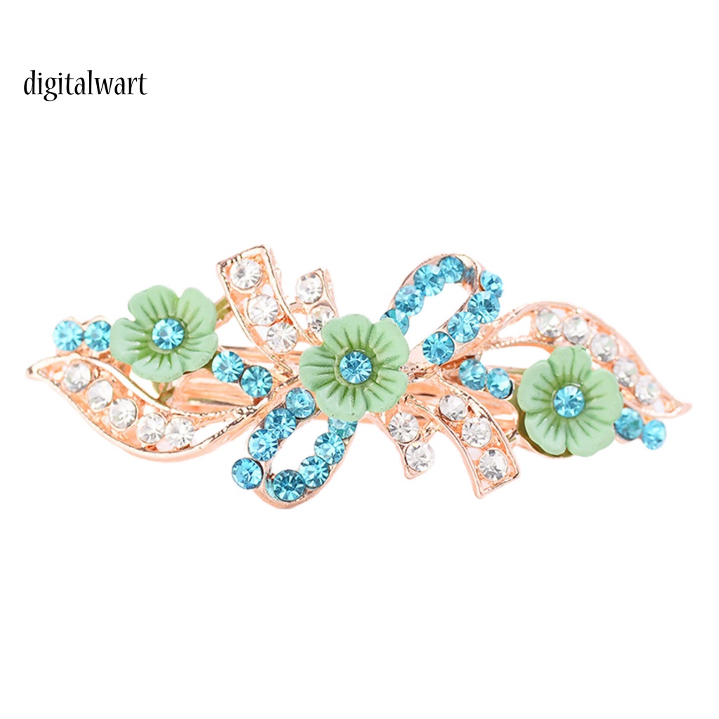 Kỹ Thuật Số| Kẹp Tóc Hình Nơ / Chim Công Đính Đá Lấp Lánh Thời Trang Cho Nữ