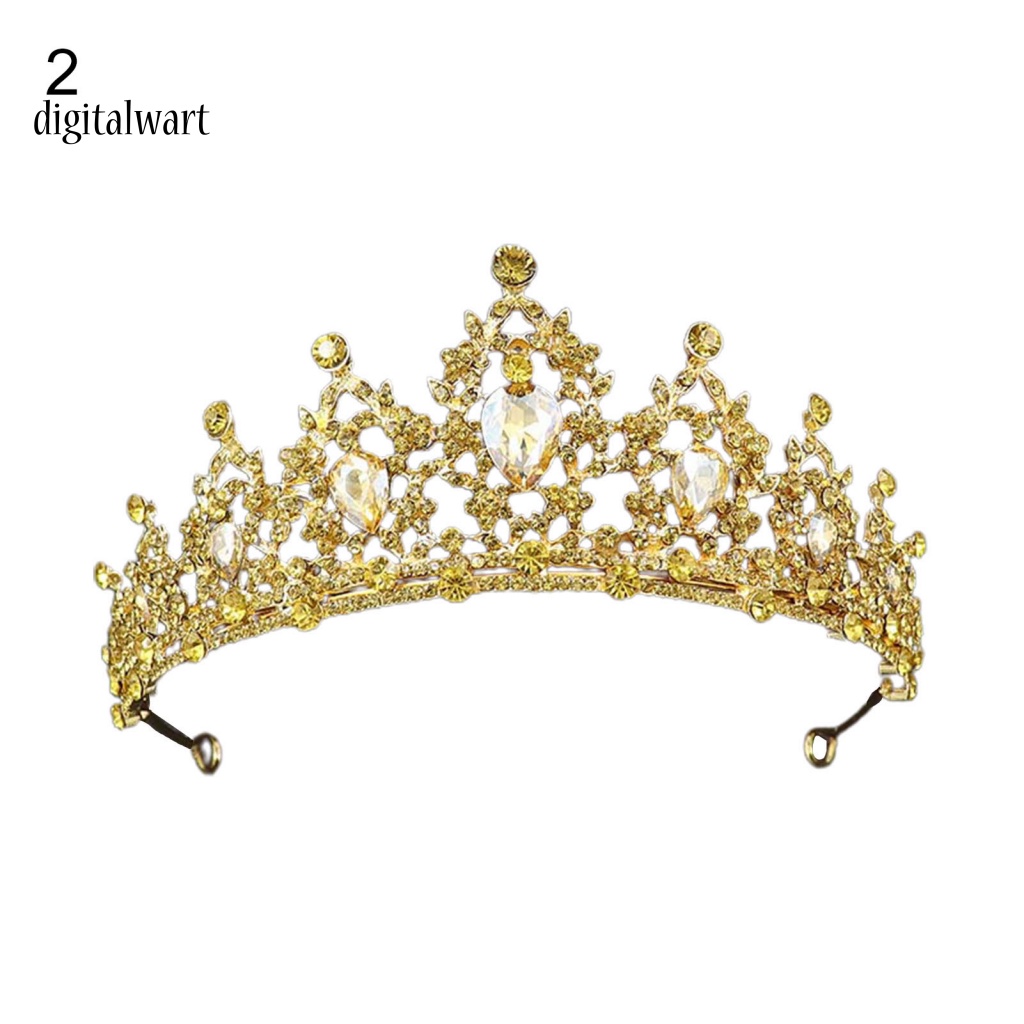 Kỹ Thuật Số| Vương Miện Công Chúa Đính Đá Phong Cách Baroque Thanh Lịch Dành Cho Cô Dâu