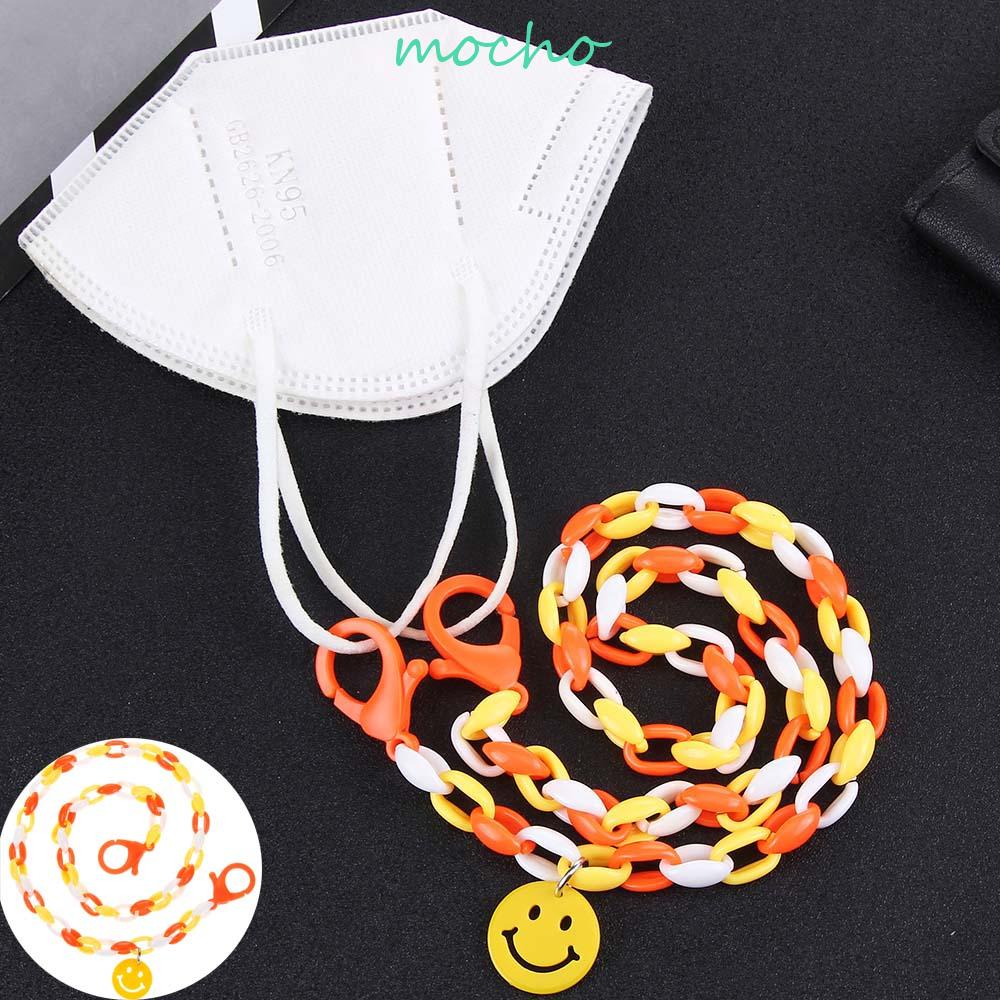 Dây Đeo Kính Mát Chống Thất Lạc Bằng Acrylic Mặt Cười / Hoa Hoạt Hình Dễ Thương Cho Bé