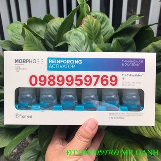 Tinh dầu chống rụng mọc tóc Framesi Morphosis 2 loại cho tóc nam và nữ Densifying - Reinforcing Activator 12x7ml _{NEW}_