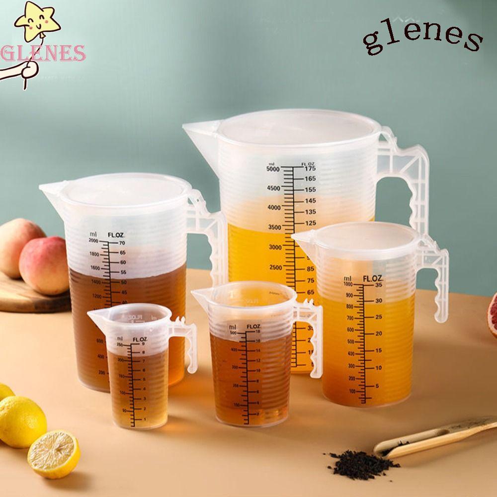 Glenes Cốc Đong Dung Tích Lớn Có Nắp Đậy Tiện Dụng Cho Phòng Thí Nghiệm / Làm Bánh /