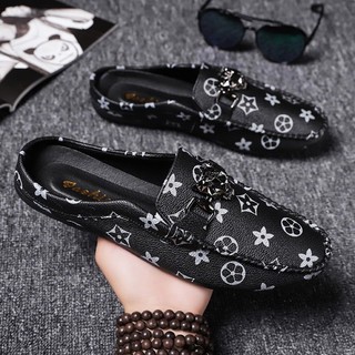 Giày lười da thoáng khí phong cách hàn quốc thời trang cho nam