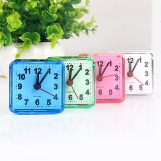 Square Crystal Alarm Clock Watch Alarm Clock Bedside Office Electronic Clock