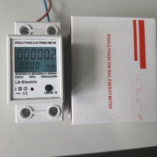 Công tơ đo điện độ chính xác cao ls-electric 80a 220v có reset tiện dụng công tơ điện tử 1 pha