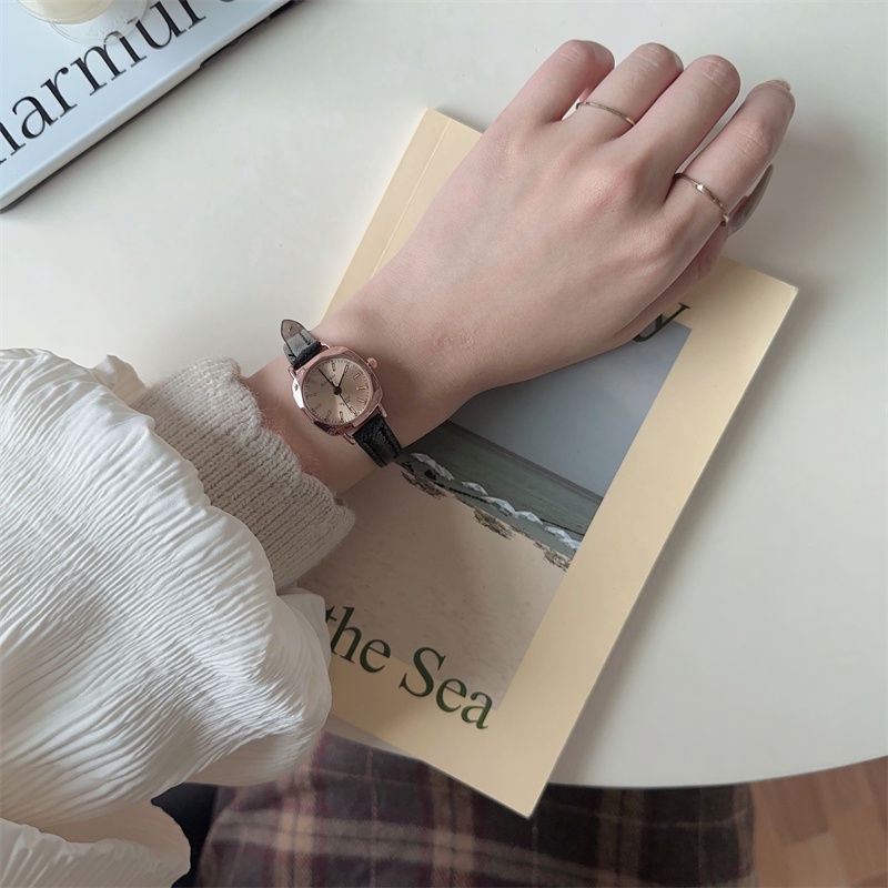 Camellia Đồng Hồ Đeo Tay Cao Cấp Thiết Kế Đơn Giản Phong Cách Mori Retro