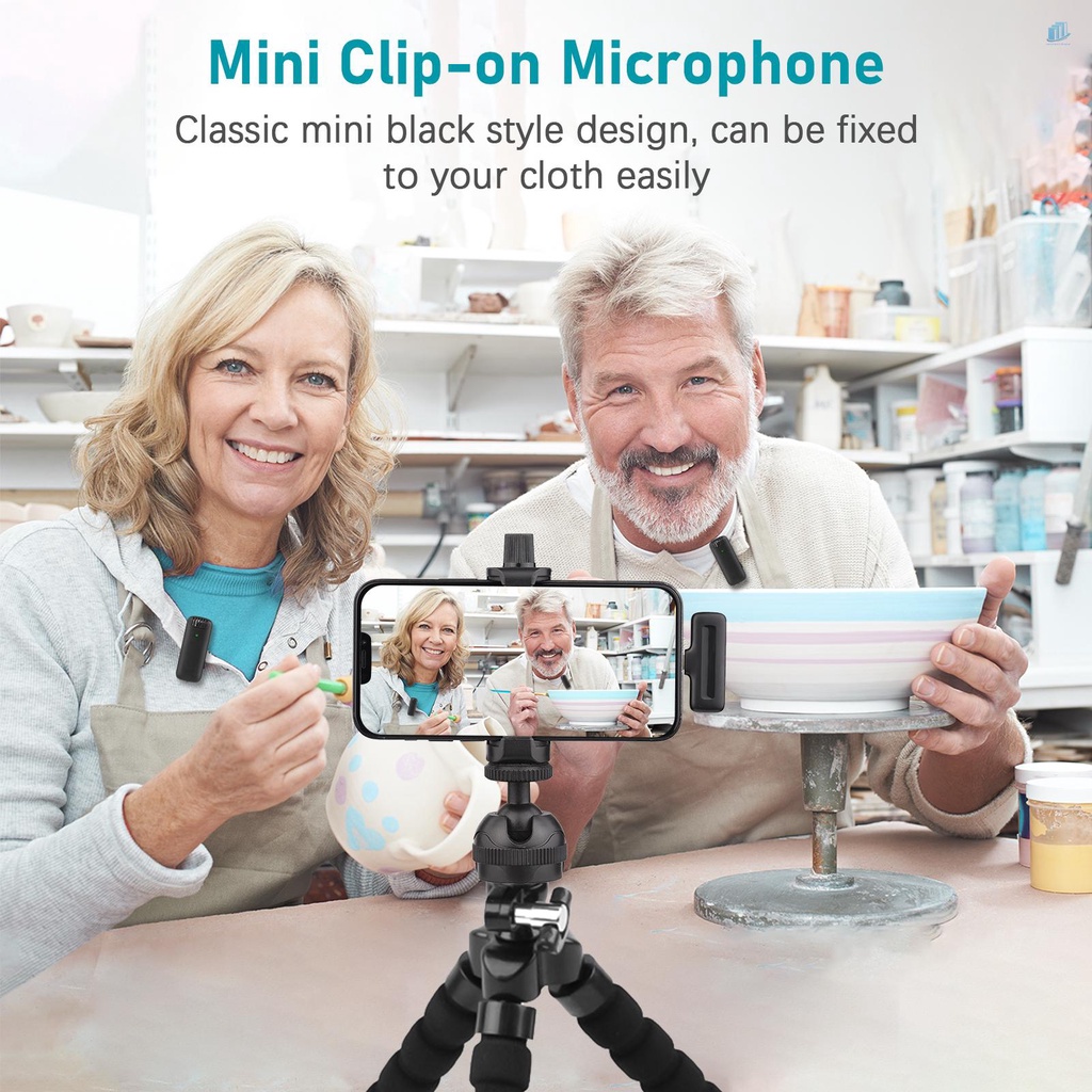 Hệ Thống Micro Không Dây One-Trigger-One Nhỏ Gọn Với 1 Đầu Nhận &amp; 1 Micro 20M Tích Hợp Pin Tích Hợp Sạc Type-C Và Hộp Sạc