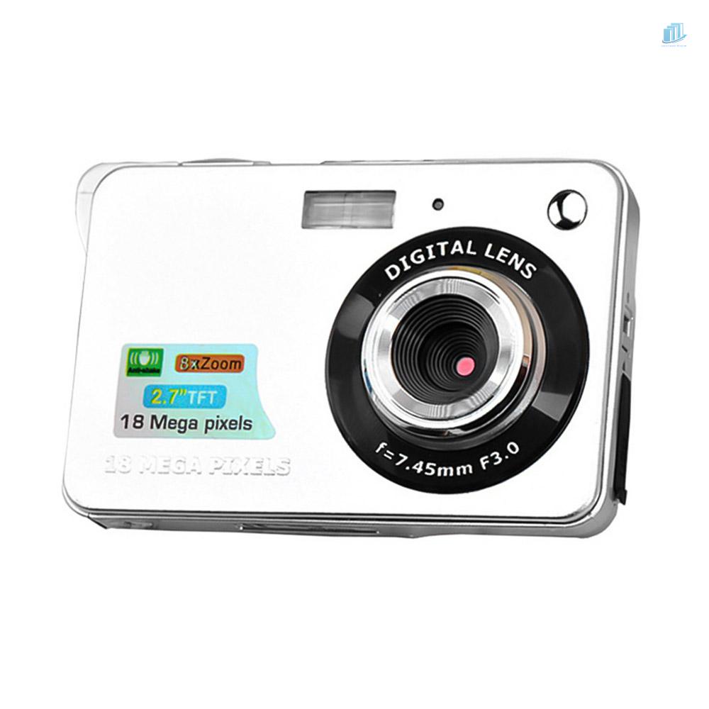 Camera Kỹ Thuật Số Mini 18MP 2.7 Inch Màn Hình LCD 8x Zoom Kèm Pin Chất Lượng Cao