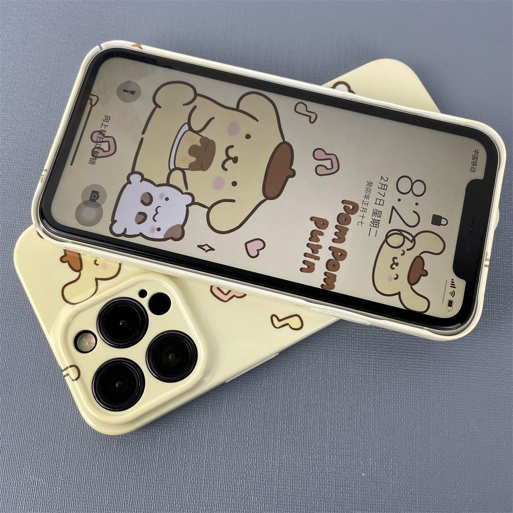 Ốp Điện Thoại Cứng Họa Tiết Hoạt Hình Chú Chó Pudding Dễ Thương Cho Iphone 13pro 12 x / 14pro xr11