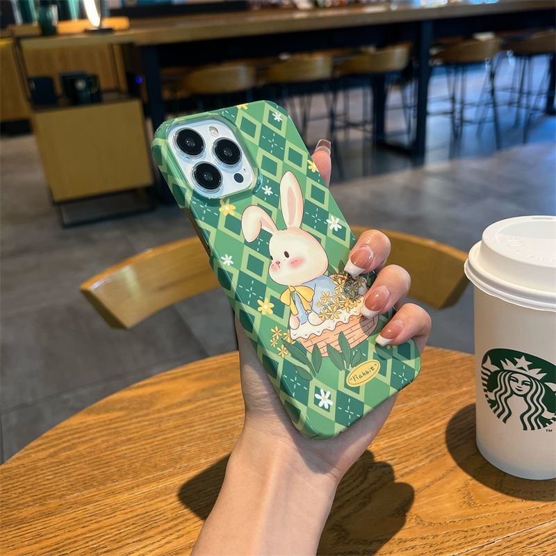 Ốp Điện Thoại Họa Tiết Thỏ Dễ Thương Cho iphone1312max Niche 11 8 14pro xsxr LZQ2