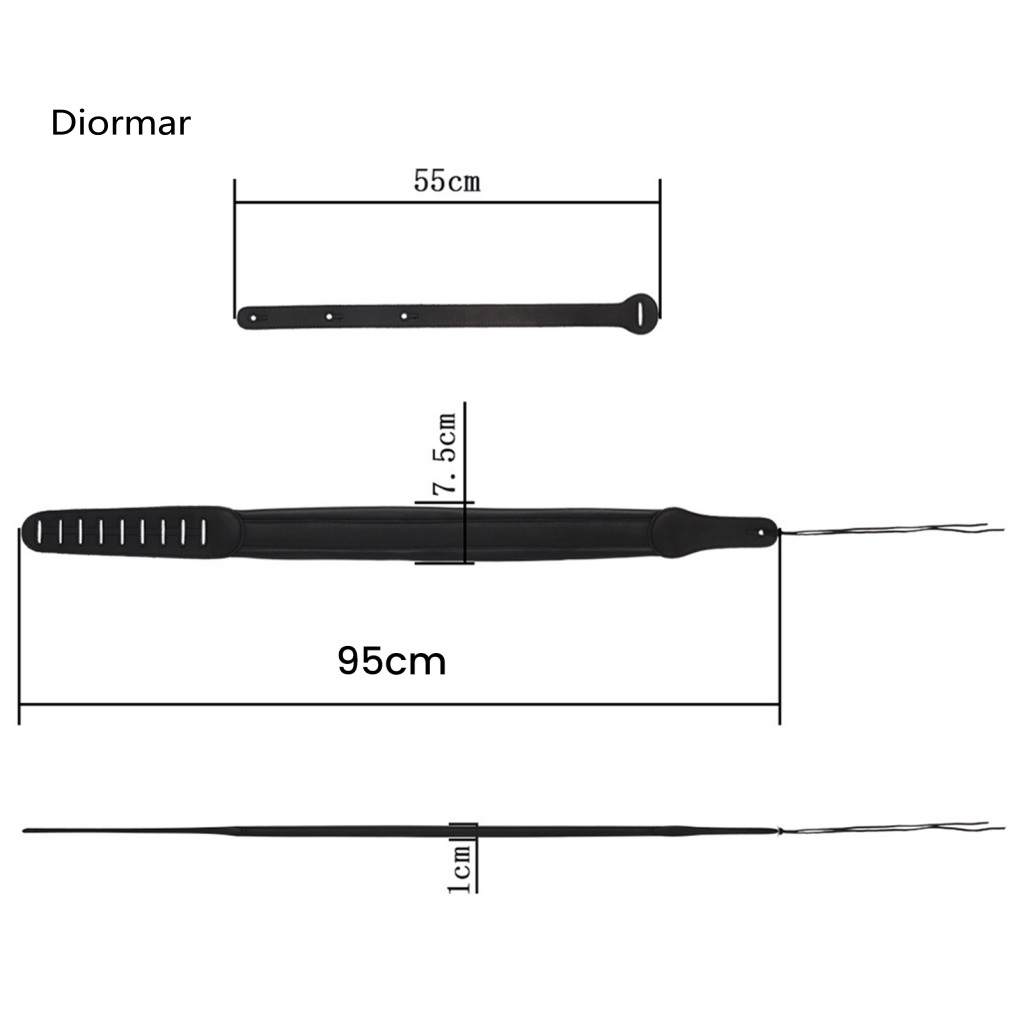 Dây Đeo Vai Bằng Xốp PE Dày Dặn Có Thể Điều Chỉnh Cho Đàn Guitar Bass