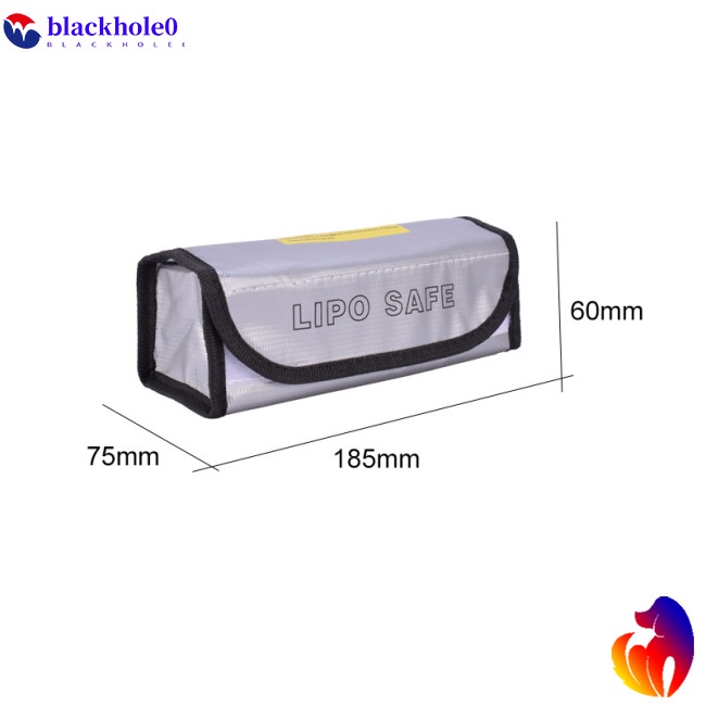 Túi Đựng Pin Lithium Chống Thấm Nước / Cháy Nổ Chuyên Dụng Cho Máy Bay Điều Khiển Từ Xa Fpv 185X75X60Mm