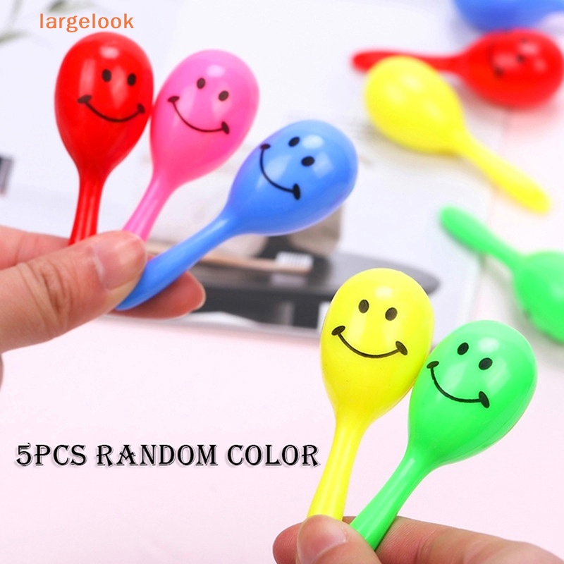 Bộ 5 Bóng Lục Lạc Hình Mặt Cười Hoạt Hình Nhiều Màu Sắc Vui Nhộn Cho Bé