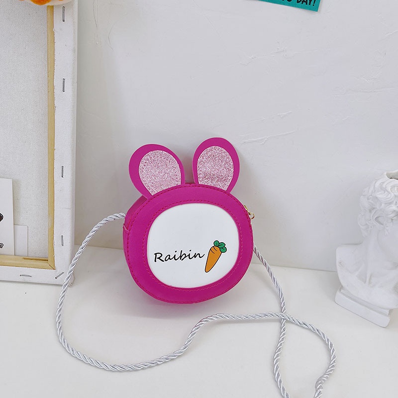 Túi Xách Tai Thỏ Đính Kim Sa Dễ Thương Cho Bé